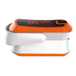 Orange LED Finger Pulse Oximeter - Blood Oxygen Saturation Monitor - SPO2 Pulse